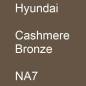 Preview: Hyundai, Cashmere Bronze, NA7.